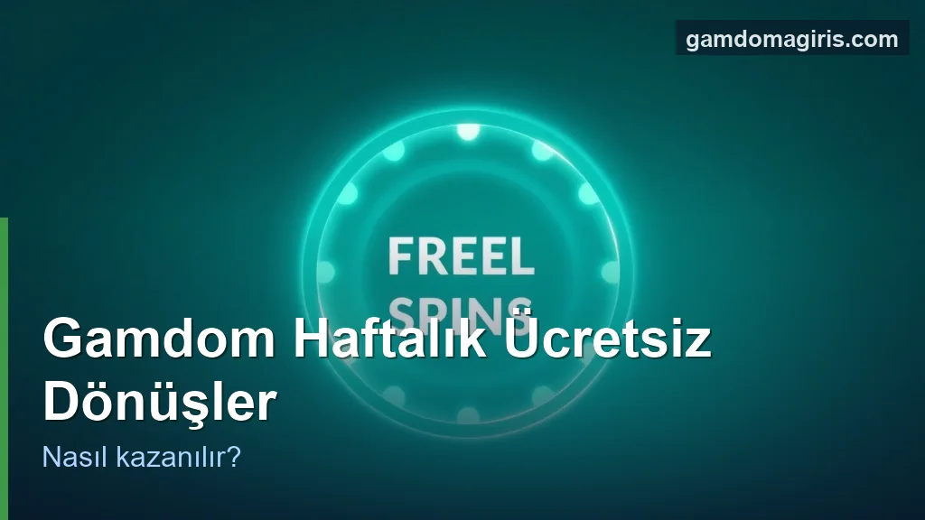 Gamdom Haftalık Ücretsiz Dönüşler 2 Gamdom haftalık ücretsiz dönüşler: free spins konsepti