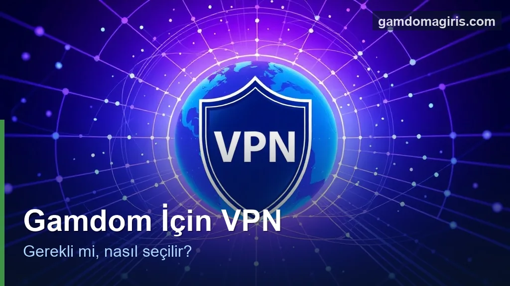 Gamdom için VPN ve gizlilik tüneli konsepti
