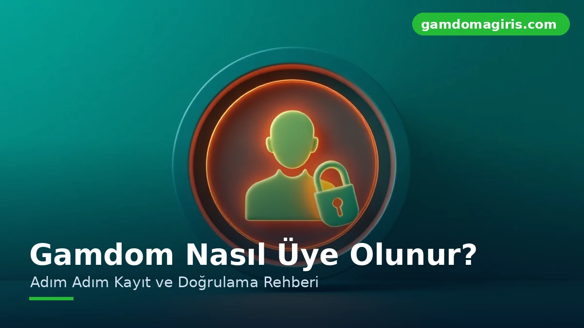 Gamdom uyelik kaydini simgeleyen kullanici avatari ve kilit ikonu
