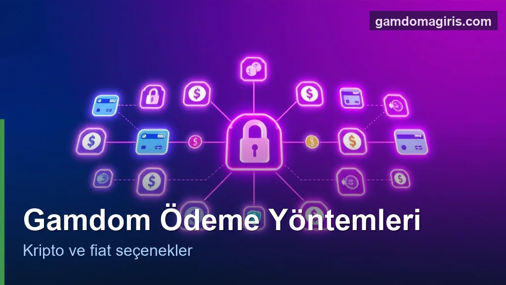 Gamdom ödeme yöntemleri: kripto ve fiat seçenekler konsepti
