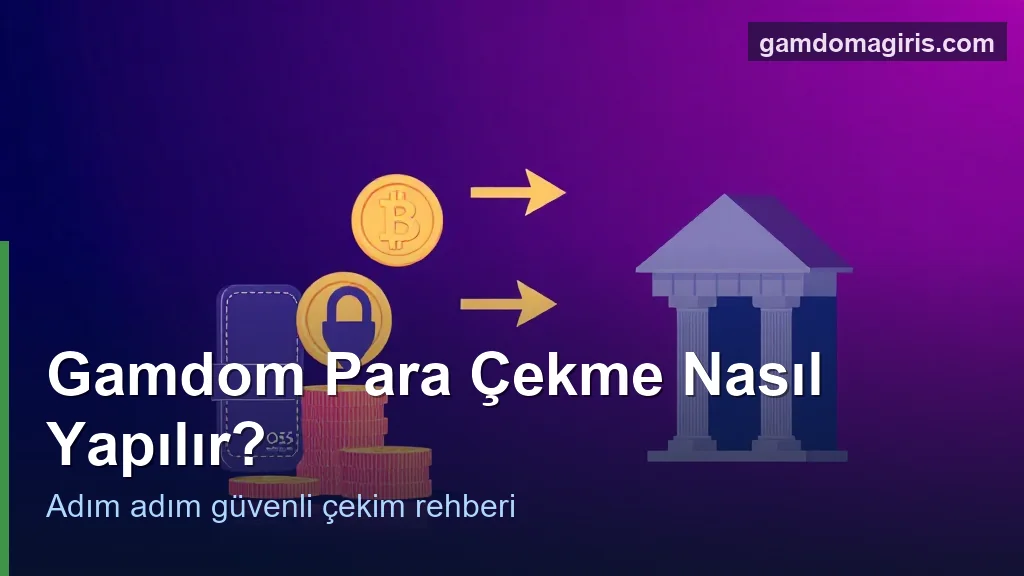 Gamdom para çekme adımları: cüzdandan güvenli çekim konsepti