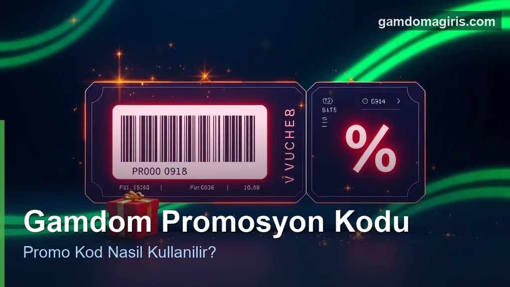 Gamdom Promosyon Kodu Nasıl Kullanılır? (Rehber) 5 Gamdom promosyon kodu ve promo kod kullanimi konsepti