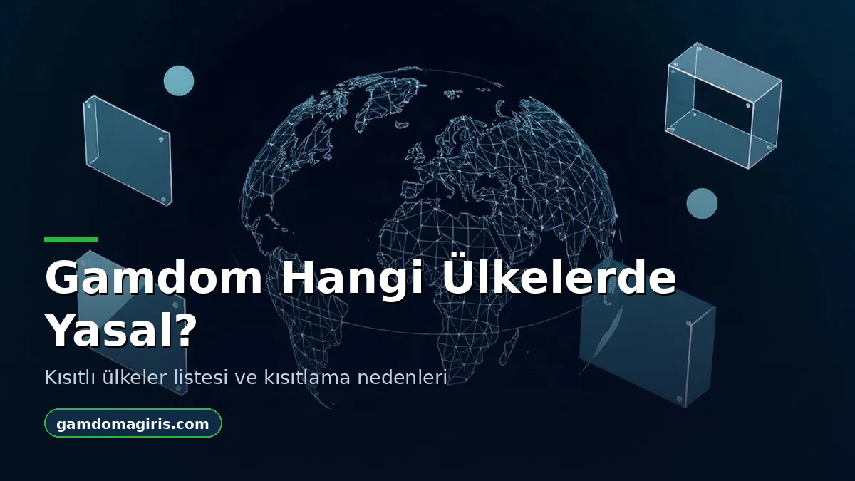 Gamdom kısıtlı ülkeler listesi konulu rehber görseli